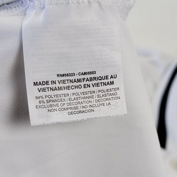 Nike Golf Polo Mens Large White Vapor Print Performance Dri Fit Short Sleeve - Picture 10 of 11